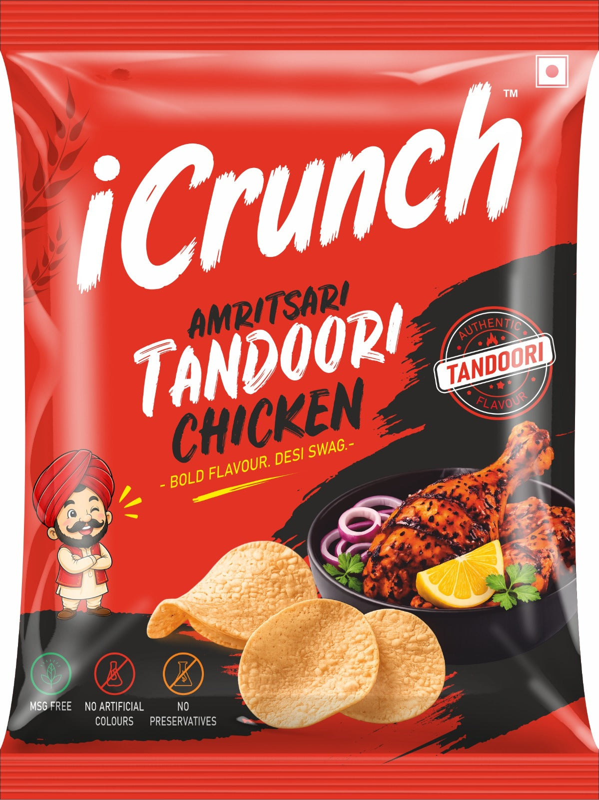 ICRUNCH AMRITSARI TANDOORI CHICKEN POTATO CHIPS